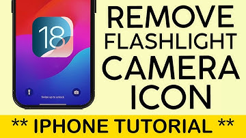 How to Remove Flashlight & Camera Icon From iPhone Lock Screen on iOS 18 (2024)