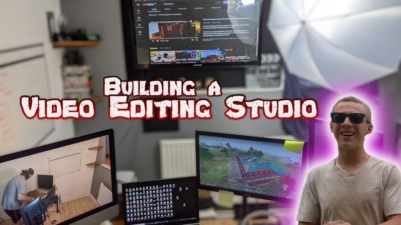 Building a Video Editing Studio | Home Office Setup with GREEN SCREEN 