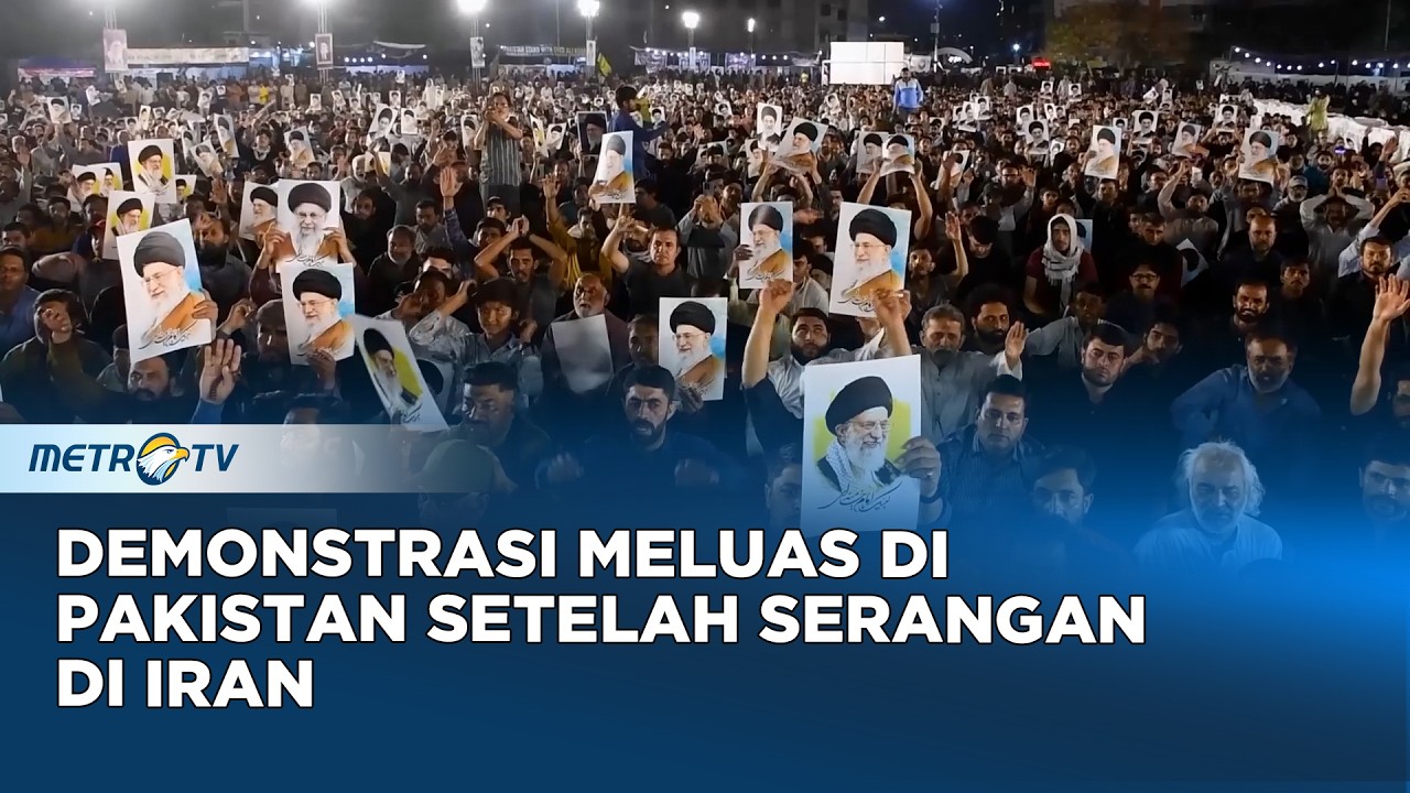 Protes di Karachi Mengenang Korban Serangan AS-Israel