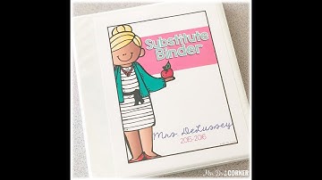 Emergency Sub Plans for Special Education + Editable Substitute Binder Setup (Short and Long-Term)