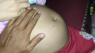 Hanya Bumil Merasakannya TENDANGAN Dari Perut || elus elus perut ibu hamil || review perut ibu hamil
