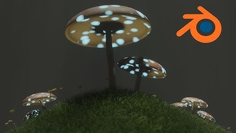 Tutorial on How To Make A Glowing Mushroom in Blender.