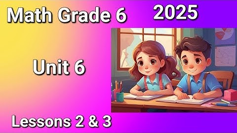 Math Grade 6 First Term 2025 Unit 6 Lessons 2 & 3 Exploring & Representing the Histogram