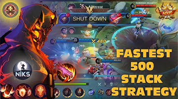 Fastest 500 stack aldous strategy, new tactic %100 - jungle aldous gameplay Mobile legends bang bang