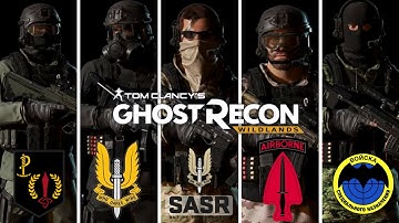Ghost Recon Wildlands: Custom Special Forces Outfits: US Army, GSG-9, Spetsnaz, Irish ARW, SAS