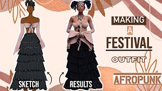 Making of my Afropunk Festival Day 2 Outfit: Ethereal Boho Earthy Vibes