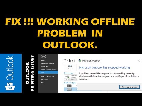 FIX !!!! Outlook Crash OR Hangs while Printing