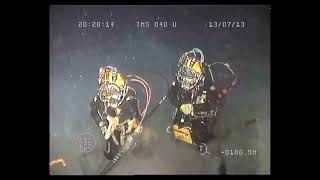 Saturation Divers Shake hands with ROV