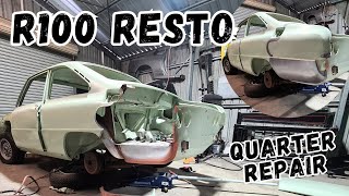 Mazda R100 Restoration Part 1 - Quarter Repair