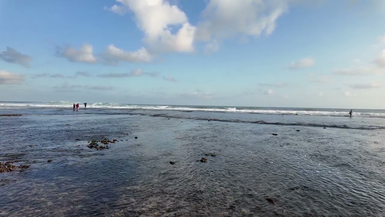 Nunggalan Beach 2024 "broken ship" (120fps (вечерние волны в отлив)