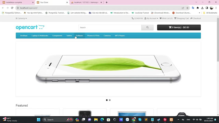 Hướng dẫn cài opencart trên localhost