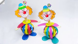 Funny paper CLOWNS | Moving Paper toys | Easy Paper Crafts