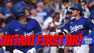 Shohei Ohtani Hits Home Run in Dodgers Debut Then Runs Off to Dodgers Clubhouse!