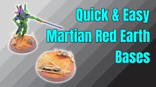 How To Create Simple Martian Red Earth Bases For Your Miniatures #warhammer #miniaturepainting