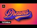 Master Your 3D text Effect Skill in Adobe Illustrator - Modern Style 3D Text Effect in illustrator