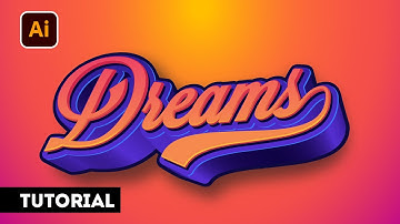 Master Your 3D text Effect Skill in Adobe Illustrator - Modern Style 3D Text Effect in illustrator