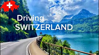 Driving in Switzerland🇨🇭Road from Luzern to Sisikon || Morschach || Travel guide || 4K