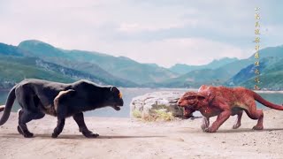 Kung fu boy was eaten by black panther, the fire python tiger he saved protected him!