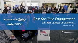 CSUSB ranked Best CA College for Civic Engagement