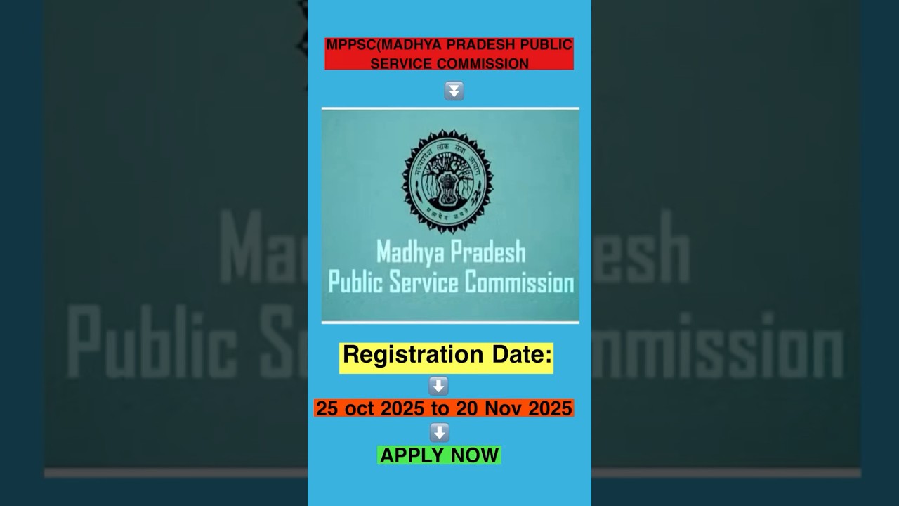 MPPSC 2025 New Vacancy Out 🔥 | Form Apply Date Announced!  