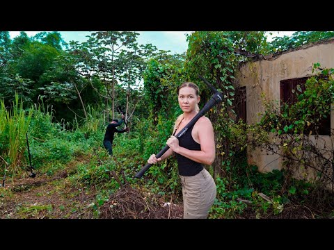 ⁣Everything we Built on 8 acres of Abandoned Land (YEAR ONE)