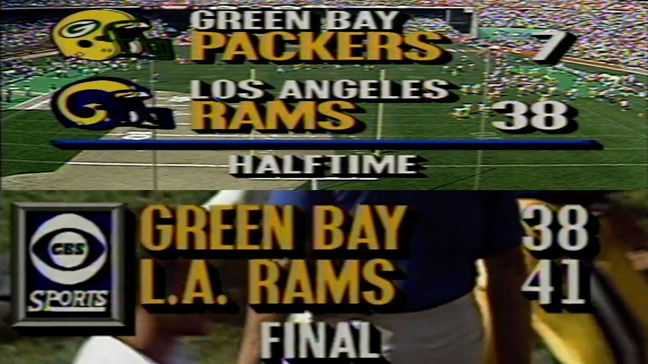 Splash Plays On Overload Packers Vs Rams 1989 Week 3 Youtube