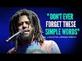 J Cole Leaves the Audience SPEECHLESS | One of the Best Motivational Speeches Ever