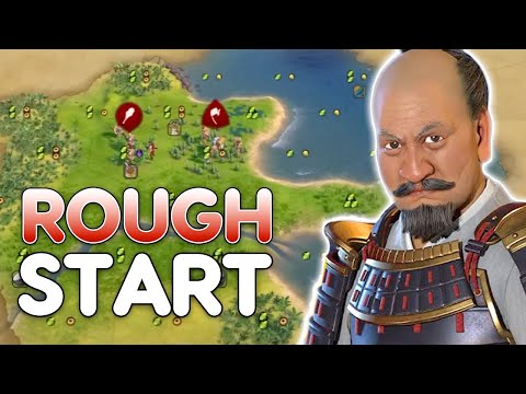 A surprisingly Rough start with an early war - Civ 6 Tokugawa