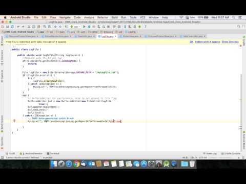 Android Studio error when typing