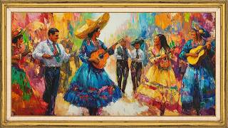 Vibrant Mexican Fiesta Painting | 2 Hours Colorful TV Frame Art Screensaver