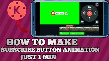 👌How to Add Subscribe Button Animation to your Video Via Kinemaster / Set Your Goal