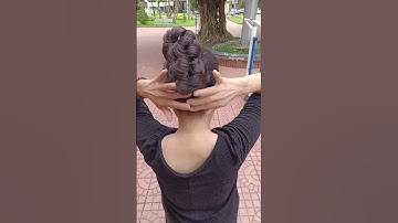 Búi tóc giả giữa công viên#buitoc #tocbui