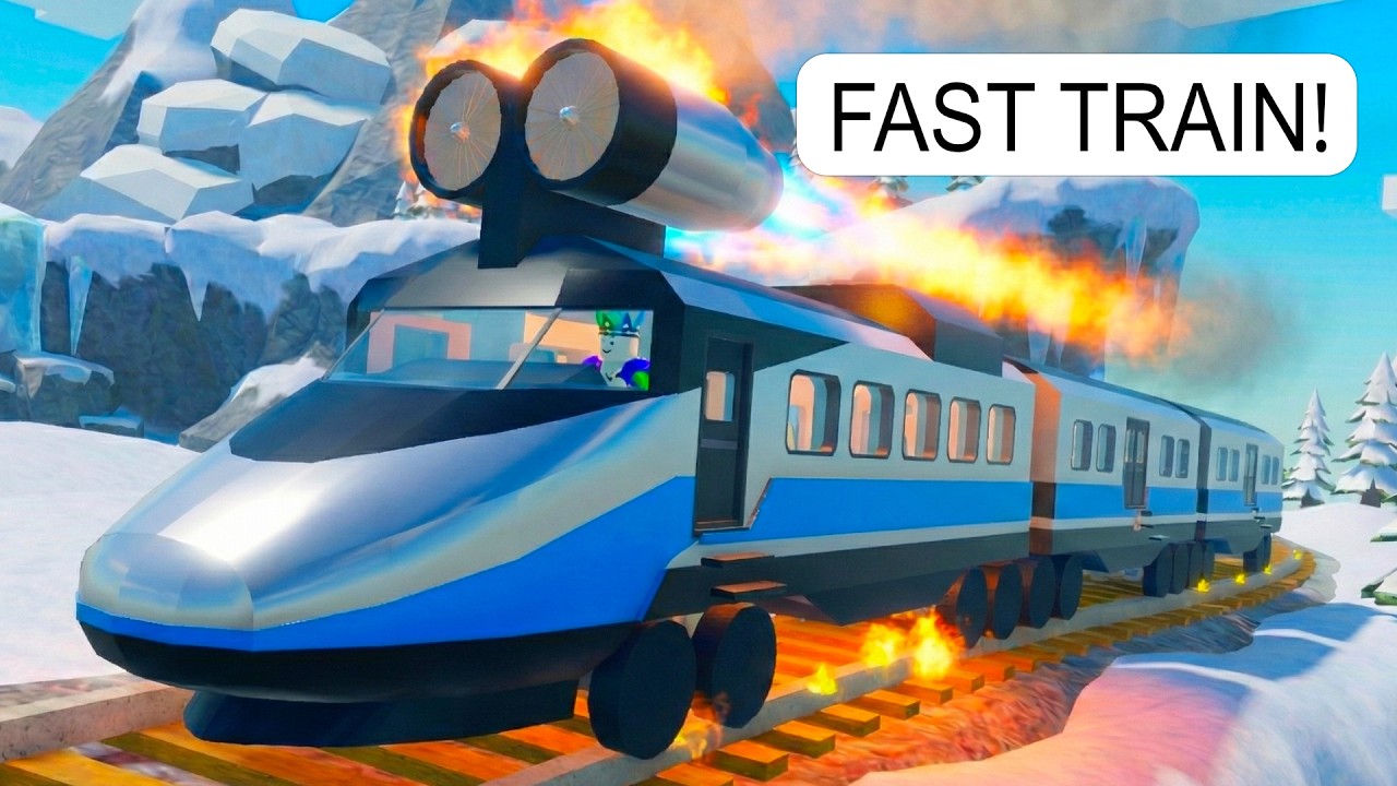I Drive FASTEST Train on Roblox BUT Push It to MAXIMUM SPEED