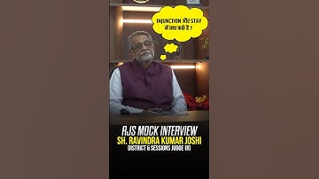 RJS Mock Interview | Sh. Ravindra Kumar Joshi [District and Session Judge (R)] #shorts #rjs