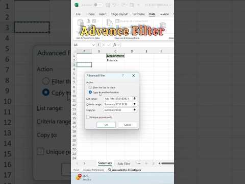 Excel Filter Techniques