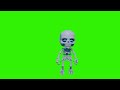 Cute little Skeleton dance FREE Greenscreen ◈ Halloween VFX overlays