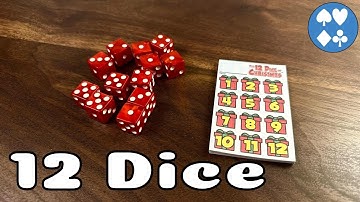 How to Play 12 Dice of Christmas: a DICE GAME for 2 - 6 players!