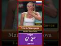 Height of Top 10 Famous Athletes #shorts #viral