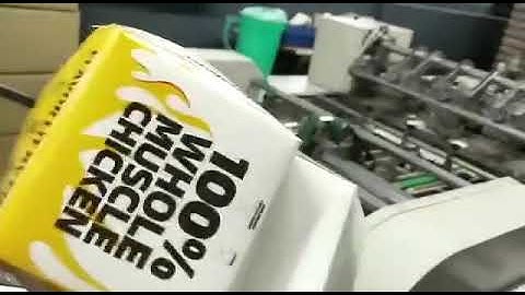 Burger Box Making Machine working in Pakistan
