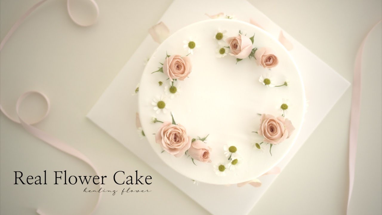 생화 케이크 만들기