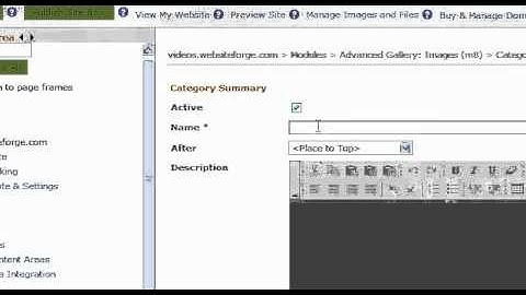 Advanced Gallery Create Category Tree - Websiteforge Ecommerce Website