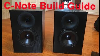 Dayton Audio C-Note Bookshelf Speaker Kit Build