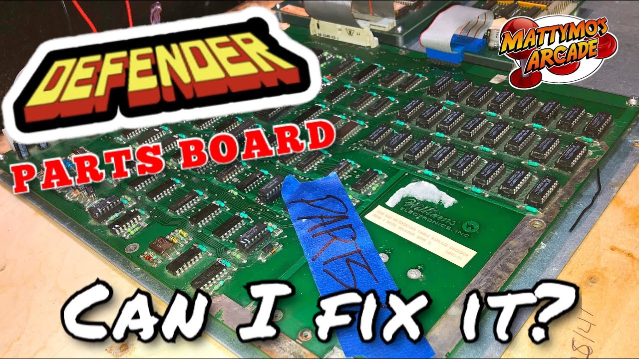 William's Defender arcade game board set repair service 