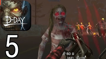 Zombie Hunter D-Day M134 Gun Purchased max level Upgrade Gameplay walkthrough part 5 (Android&IOS)