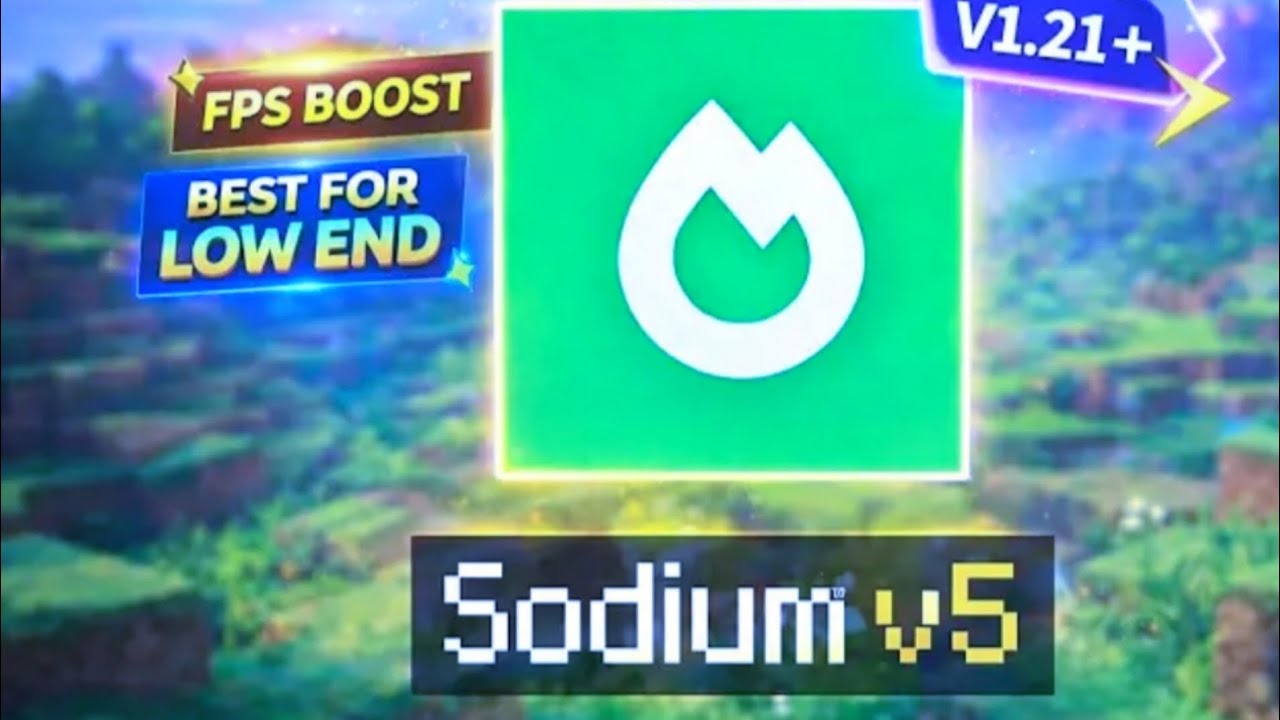 Sodium V5 mode pack high fps boost for mcpe and Minecraft Bedrock //// download it.......