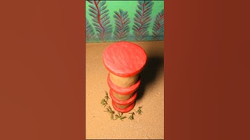 Three-storeyed Golghar without window and gate #diy #miniature #house #shorts #video