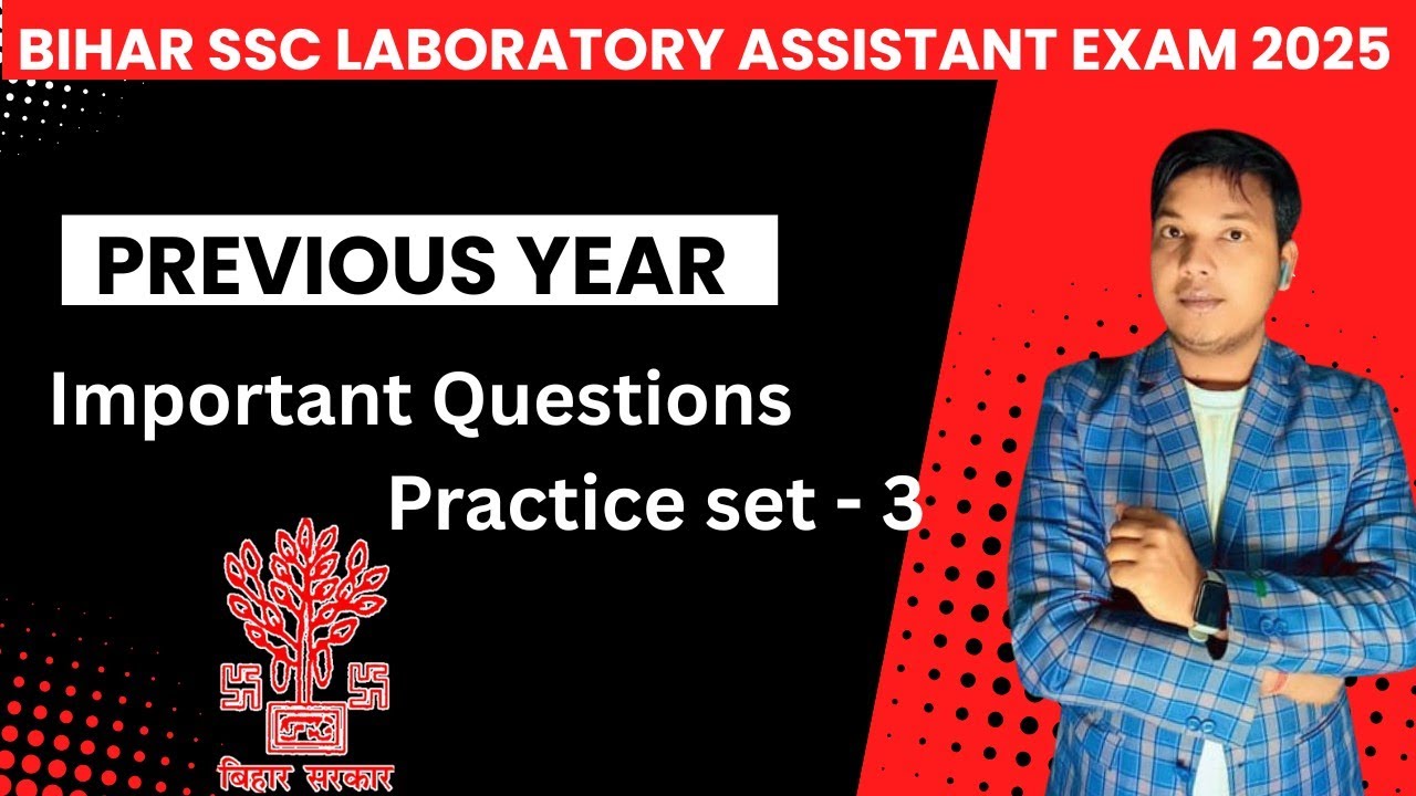 Bihar SSC Laboratory Assistant Previous Year Question Practice set- 3 ...