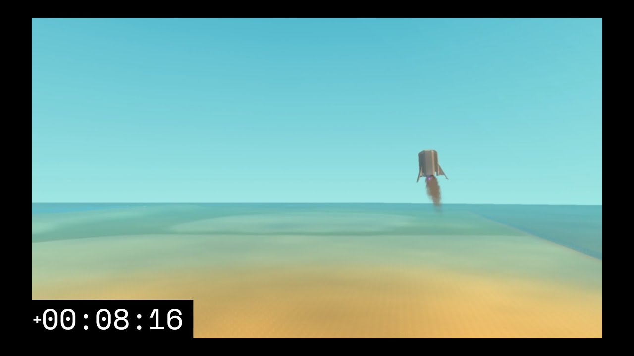 Starhopper 150m hop in Scrap Mechanic