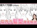 【徹底解説】あなたに似合う髪型は?顔タイプ診断でわかる失敗しないヘアスタイル✨(顔タイプ診断セルフチェック付き)