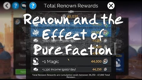 Gems of War Tiny Tutorial: Renown and Pure Faction Bonuses
